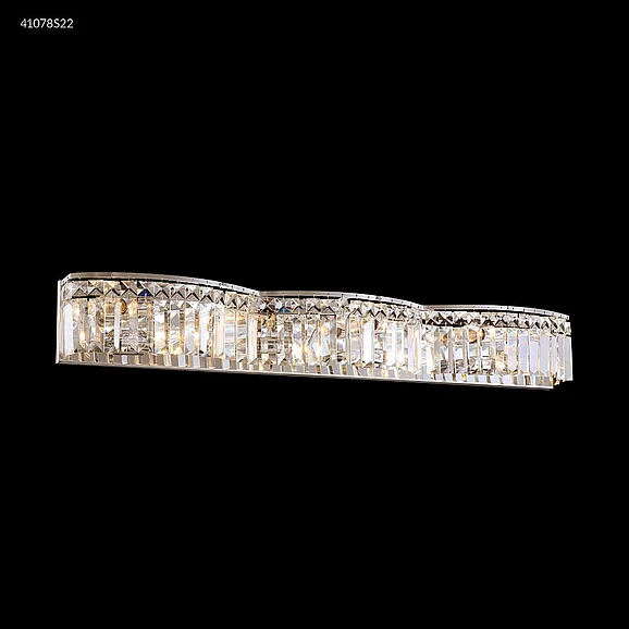 James R. Moder Vanity Light Collection Crystal Chandelier in Silver 41078S22