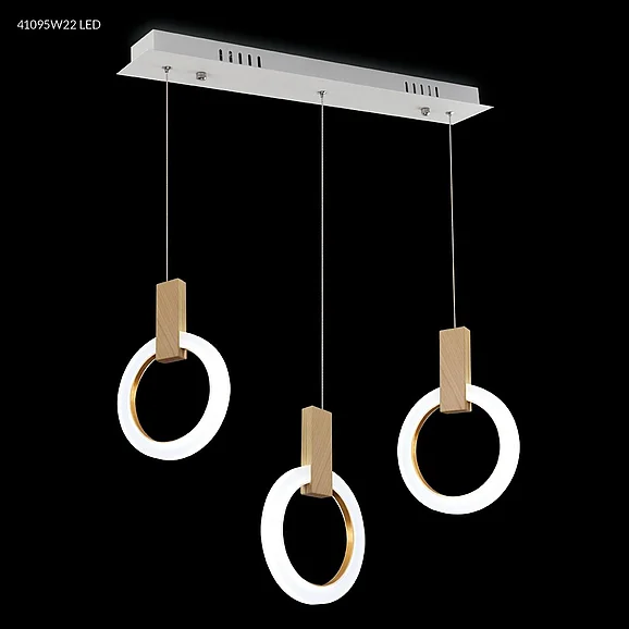 James R. Moder Acrylic Collection Acrylic Chandelier in White 41095W22LED