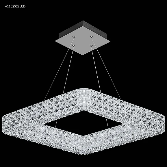 James R. Moder Acrylic Collection Acrylic Chandelier in Silver 41132S22LED