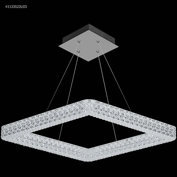 James R. Moder Acrylic Collection Acrylic Chandelier in Silver 41133S22LED