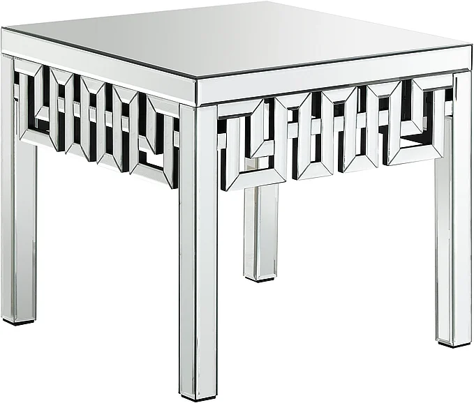 Meridian Aria End Table in Mirrored 412-E