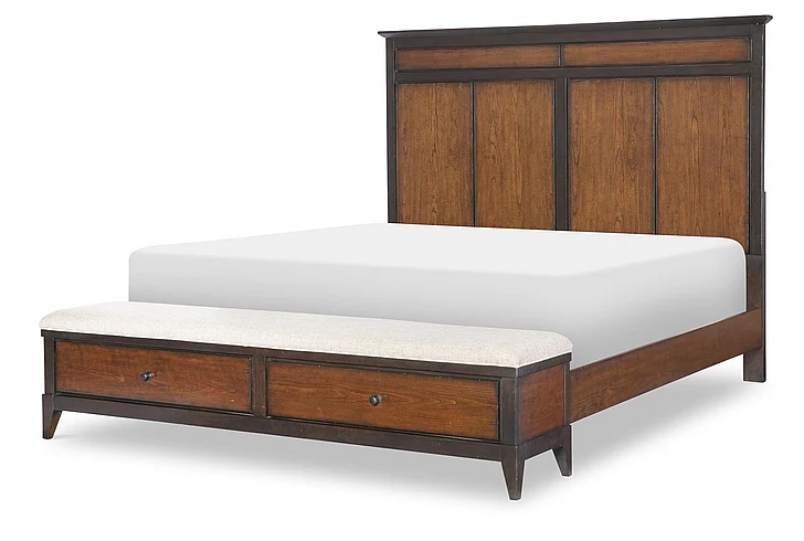 Legacy Classic Fenmore Queen Panel Bed w/ Storage Bench 4130-4135K