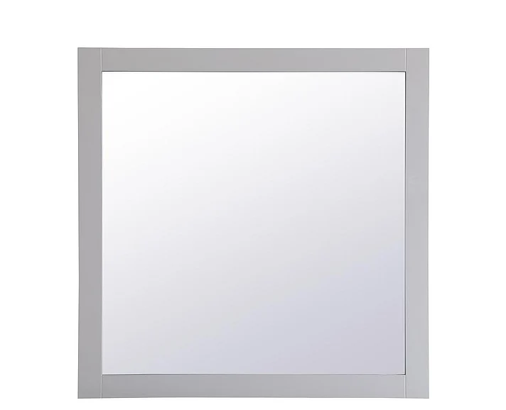 Elegant Aqua Square Vanity Mirror 36 In. in Grey VM23636GR