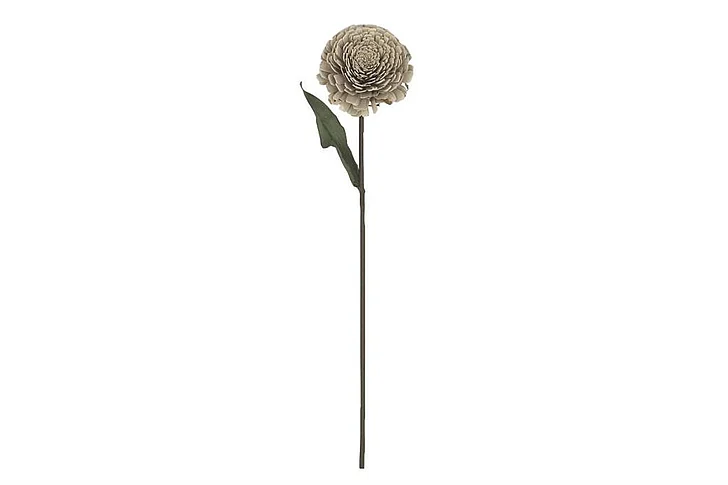 UMA White Dried Plant Artificial Flower Stem, 5" x 3" x 23" | 42267 CLOSEOUT