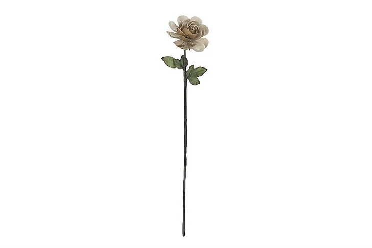UMA White Dried Plant Flowering Artificial Flower, 6" x 4" x 31" | 42271 CLOSEOUT
