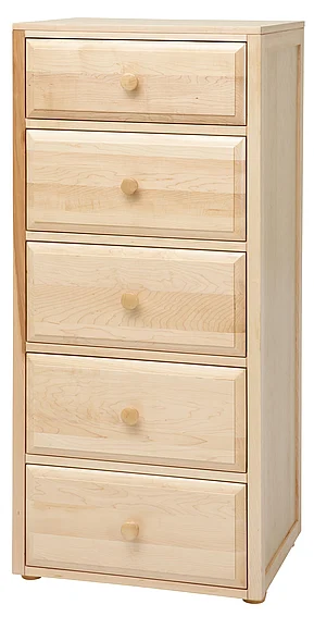 Maxtrix 5.5 Drawer Chest without Crown and Base in Natural 4255-001