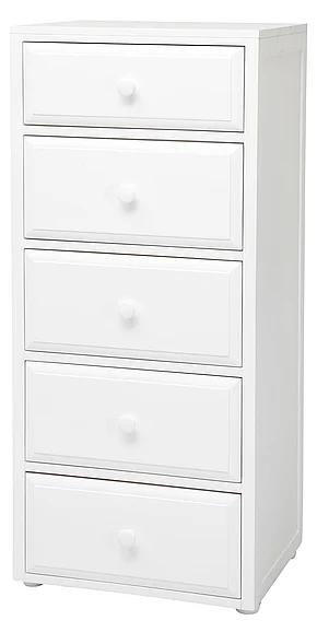 Maxtrix 5.5 Drawer Chest without Crown and Base in White 4255-002