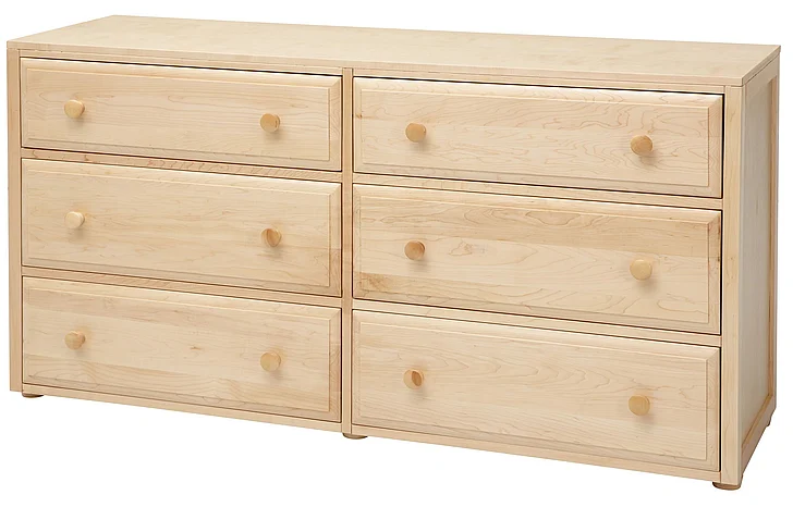 Maxtrix 6 Drawer Dresser without Crown and Base in Natural 4260-001