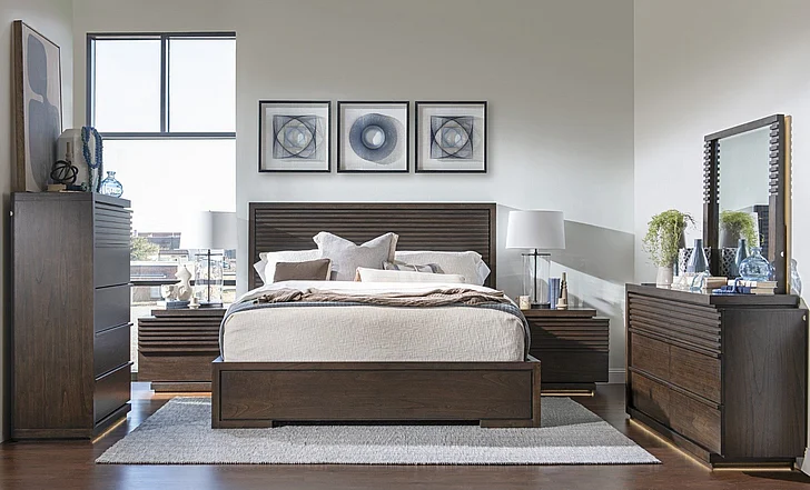 Legacy Classic Architect 2pc Panel Bedroom Set in in Onyx