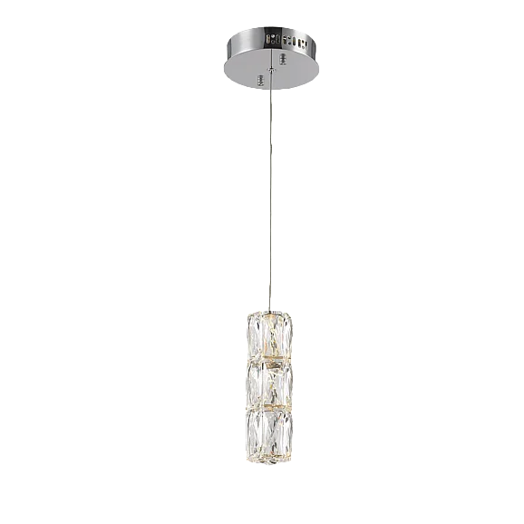 Elegant Polaris Led Light Chrome Pendant Clear Elegant Cut Crystal 3500D1C
