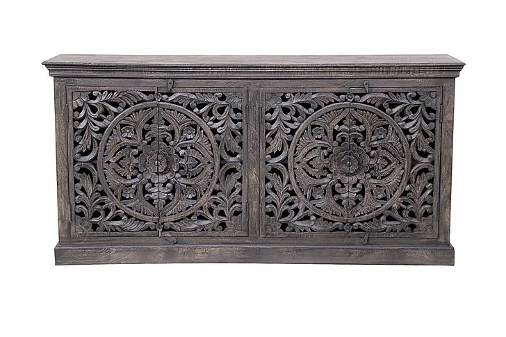 Moti Furniture Gladius 4-Door Sideboard in Gray