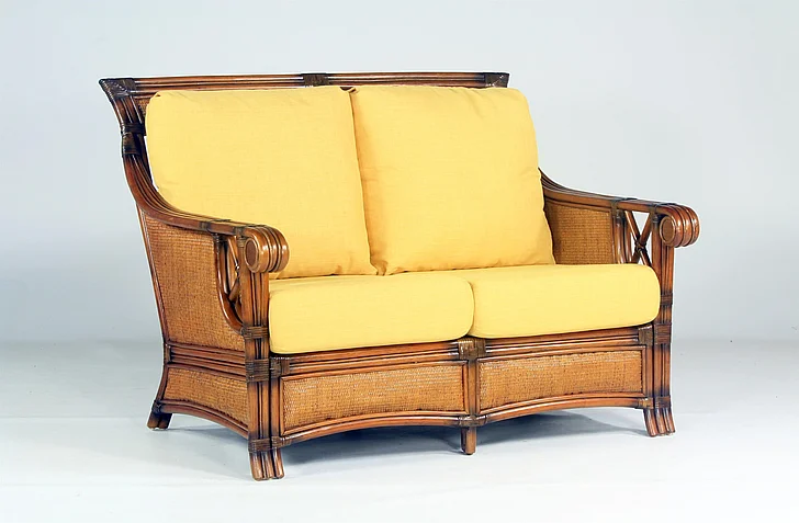 South Sea Indoor Pacifica Loveseat in Walnut 4302WAL