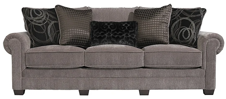 Jackson Austin Sofa in Taupe/Chocolate 4341-03/2853-39/2773-59