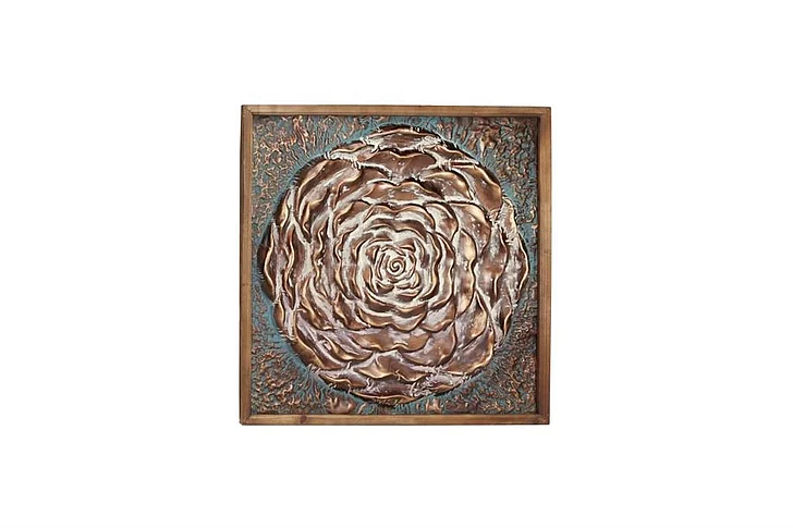 UMA Bronze Metal Floral Wall Decor, 42" x 2" x 42" | 43635 CLOSEOUT