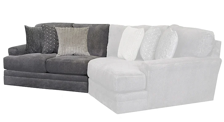 Jackson Mammoth LSF Loveseat in Smoke/Pepper 437646