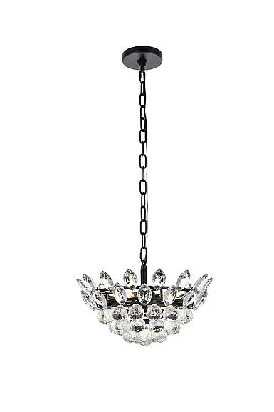 Elegant Emilia 14 In. Pendant in Black 1104D14BK CLOSEOUT