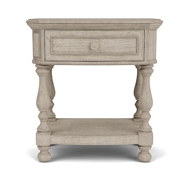 Riverside Furniture Kensington 1 Drawer Nightstand in Beige 44268