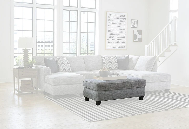 Peak Living 450 Ottoman in Galactic Light Grey 45005-1614 CUSTOM ITEM