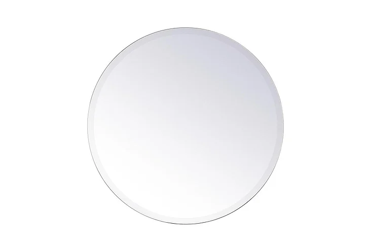 Elegant Gracin Round Mirror 24 In. in Clear MR401924