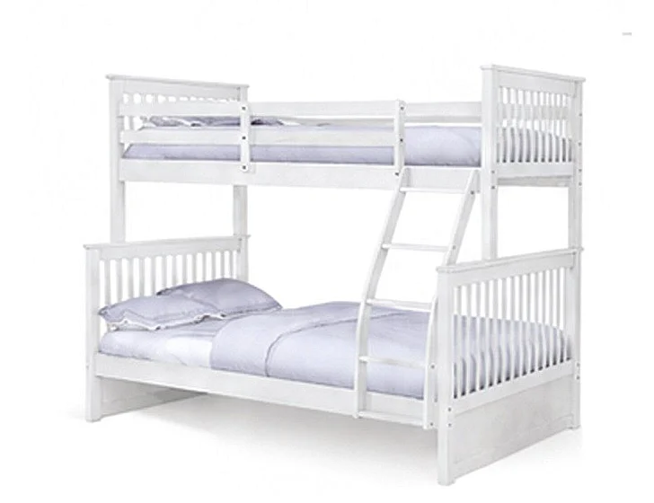 Bella Esprit Paloma Twin Over Full Bunk Bed in White 4549514-ABC