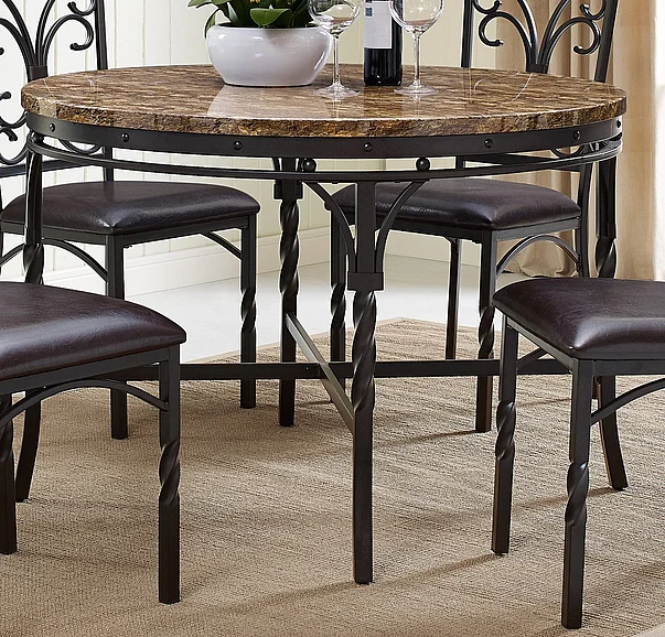 Emma Mason Signature Pinehall Line Casual Dining Table in Black