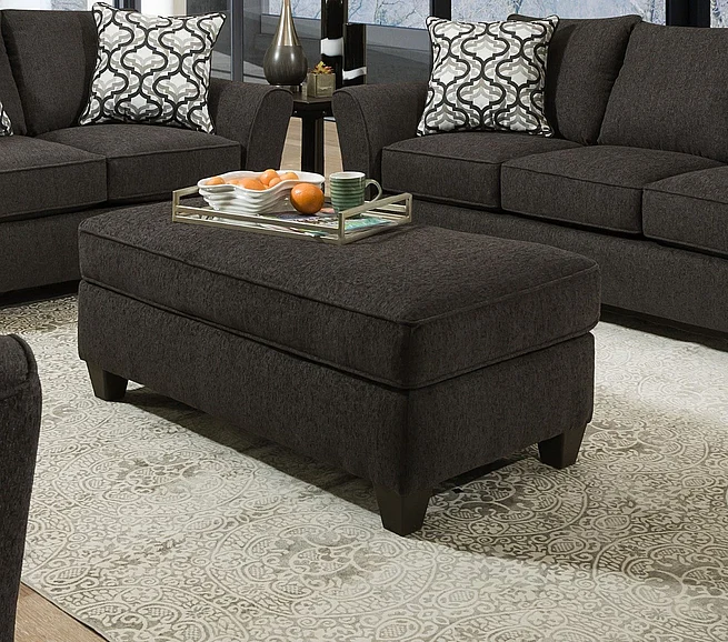 Peak Living 4550 Storage Ottoman in Dante Dusk 4556-2126 CUSTOM ITEM