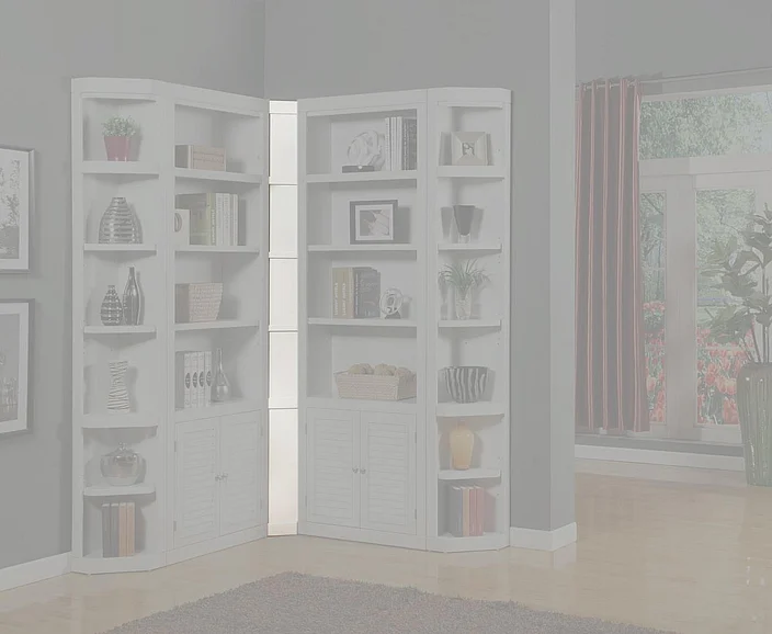 Parker House Boca Inside Filler Corner in Cottage White BOC#456 PROMO