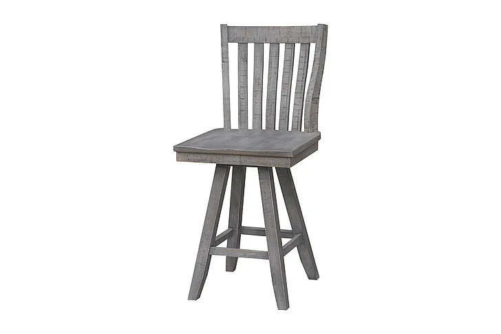 Cottage Creek Grover Counter Barstool in Weathered Grey (Set of 2) 66124
