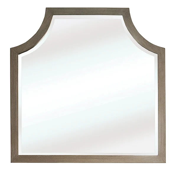 Riverside Furniture Vogue Arch Mirror in Gray Wash 46161