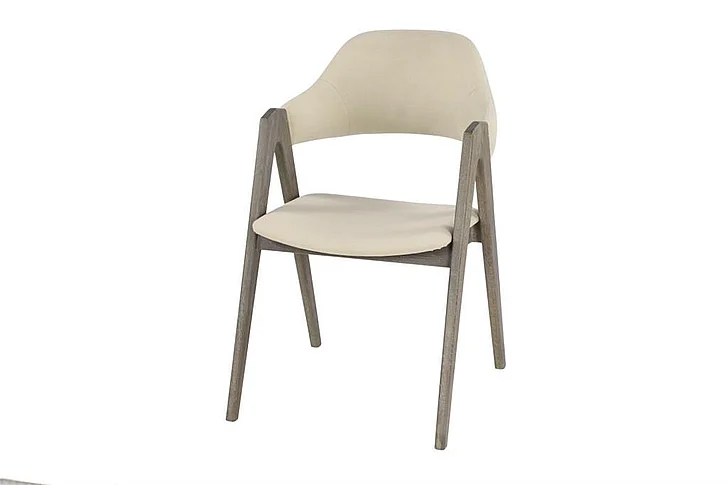 UMA Beige Wood Dining Chair, 20" x 20" x 32" | 46341 CLOSEOUT