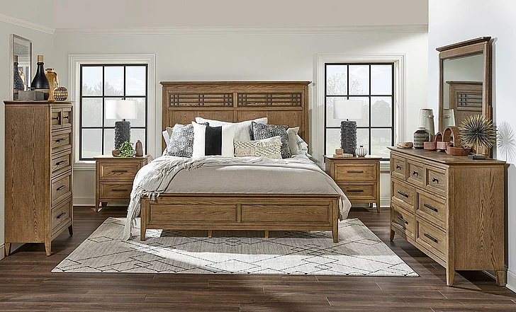 Legacy Classic Beacon Hill 2pc Panel Bedroom Set in in Dusted Barley