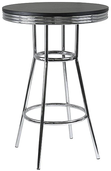 Coaster Metal Bar Table in Black 2405