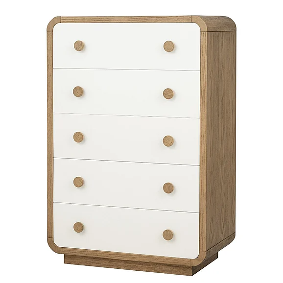 Legacy Classic Margot 5 Drawer Chest in Dessert Oak and Cloud White 4715-2200