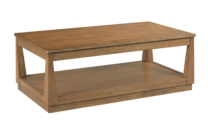 Hammary Furniture Clifton Lift Top Coffee Table with Casters in Gingersnap 474-910