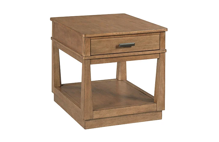 Hammary Furniture Clifton Rectangular End Table in Gingersnap 474-915