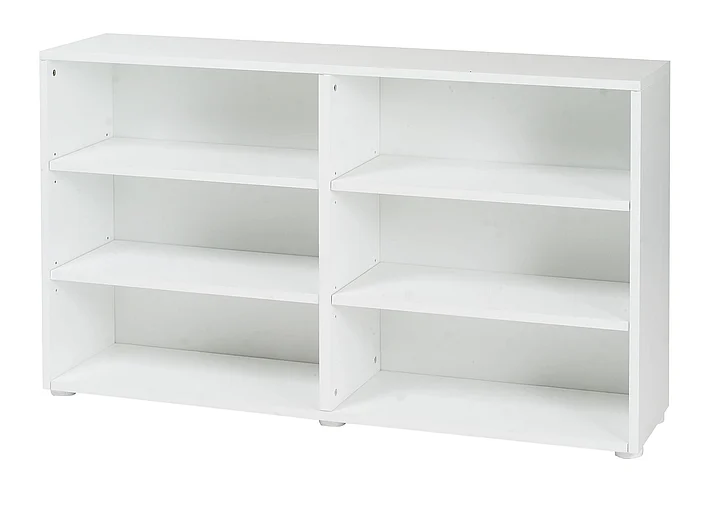 Maxtrix 6 Shelf Bookcase without Crown and Base in White 4760-002