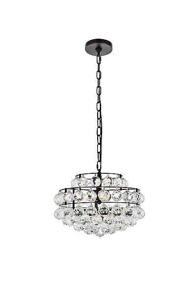 Elegant Savannah 14 In. Pendant in Black 1106D14BK CLOSEOUT