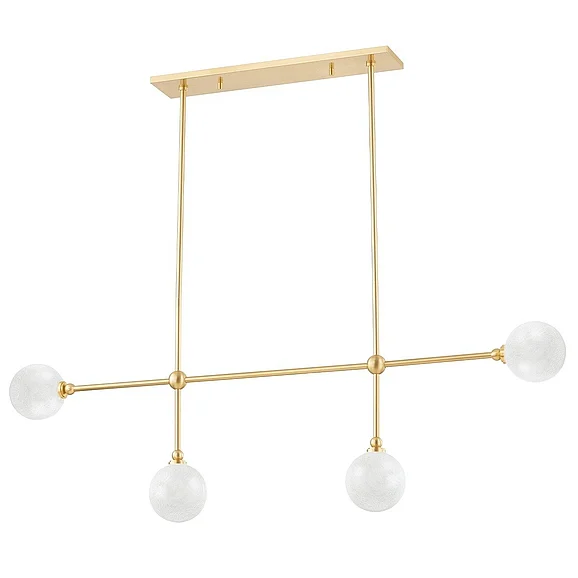 Hudson Valley Lighting Andrews Linear in Aged Brass 4804-AGB