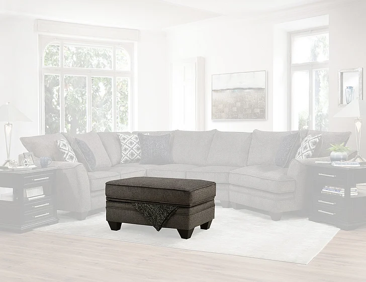 Peak Living 4810 Storage Ottoman in Brittany Java 4806-1331 CUSTOM ITEM