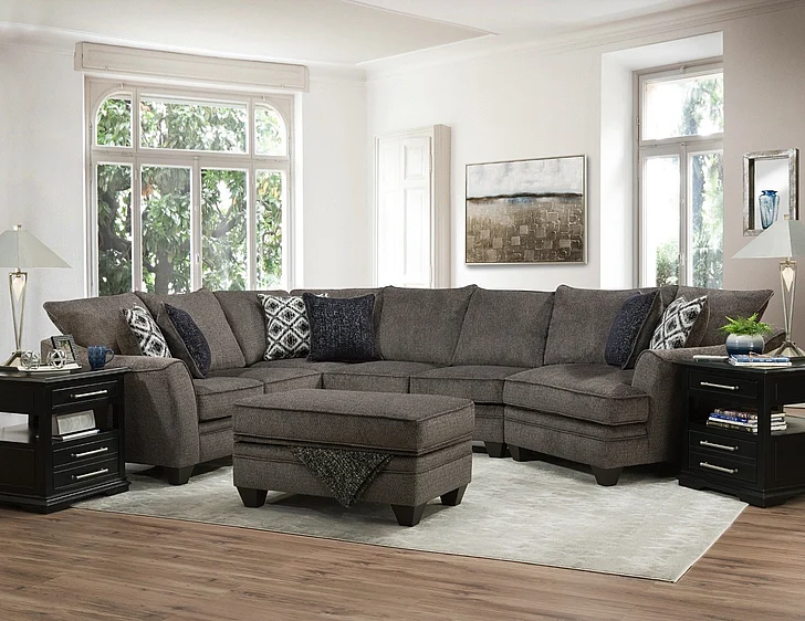 Peak Living 4810 3pc LSF Corner Sofa Living Room Set in Brittany Java CUSTOM ITEM
