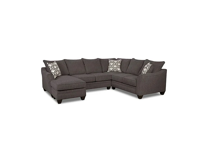 Peak Living 4810 RSF 1 Arm Sofa Chaise Living Room Set in Dante Dusk CUSTOM ITEM