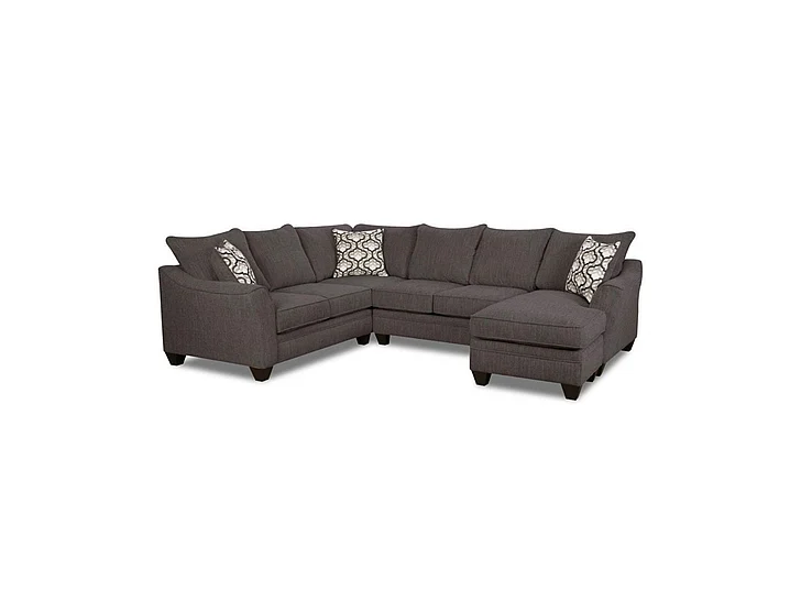 Peak Living 4810 LSF Corner Sofa Living Room Set in Dante Dusk CUSTOM ITEM