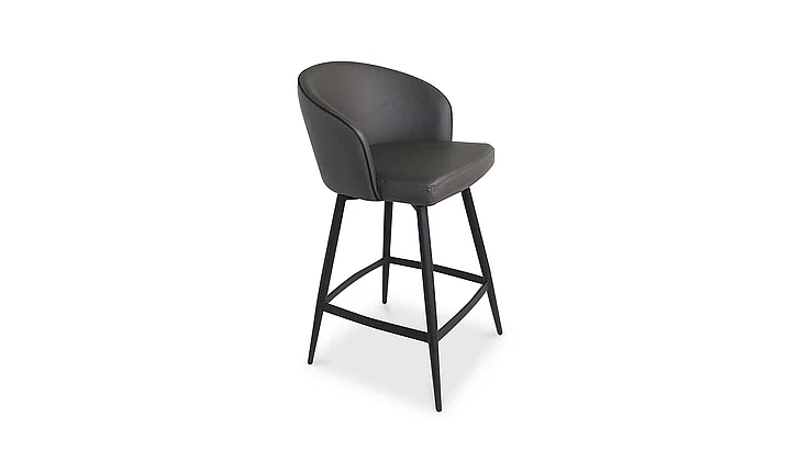 Moe's Home Collection Webber Counter Stool in Charcoal Grey UU-1004-07