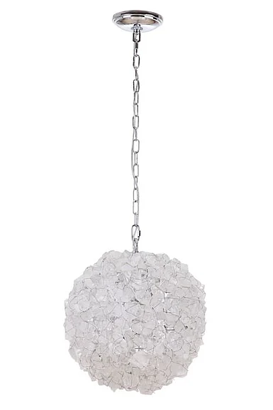 Craftmade Roxx 1 Light Large Pendant in Chrome w/Quartz Crystals 48491-CH