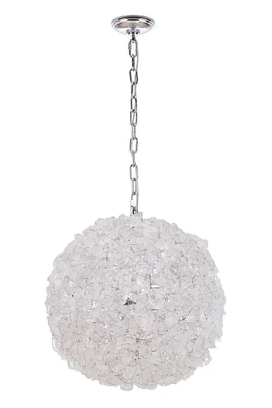 Craftmade Roxx 4 Light X-Large Pendant in Chrome w/Quartz Crystals