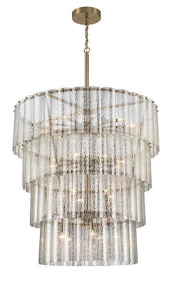 Craftmade Museo 28 Light Chandelier in Satin Brass 48628-SB