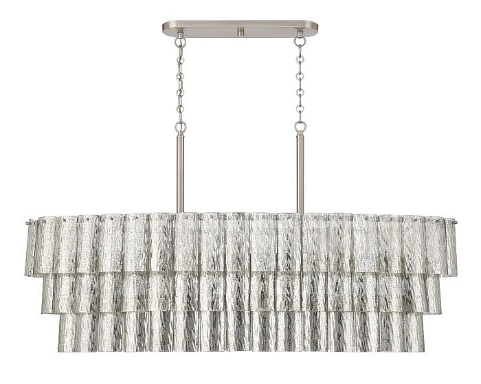 Craftmade Museo 7 Light Island in Brushed Polished Nickel 48677-BNK