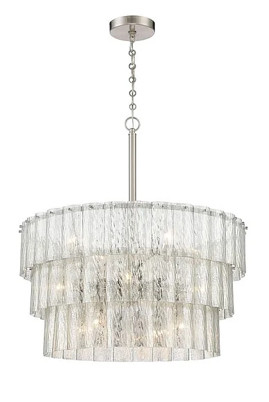 Craftmade Museo 12 Light Pendant in Brushed Polished Nickel 48690-BNK