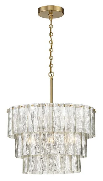 Craftmade Museo 12 Light Pendant in Satin Brass 48690-SB