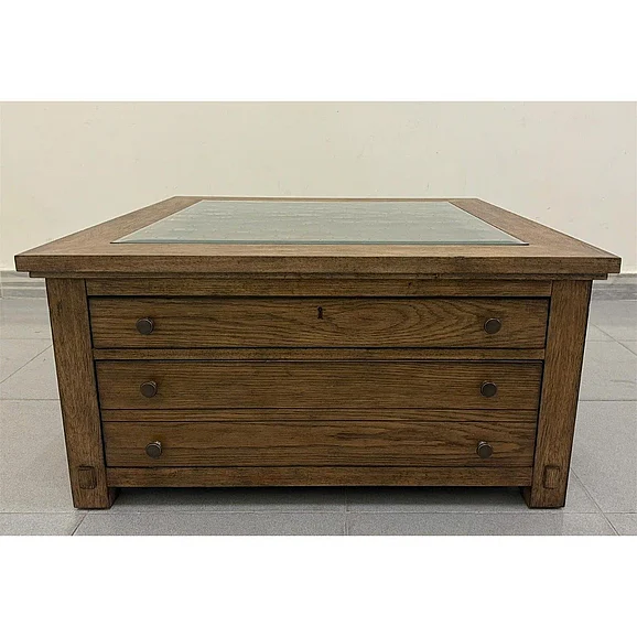 Riverside Windsor Square Cocktail Table in Brandy 48803